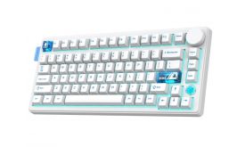 Onikuma MT706 Vezeték Nélküli Mechanikus Gamer Billentyűzet, fehér